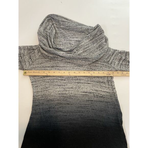 Soft Surroundings Size XS Sweater Gray Ombré Cowl Neck Long Sleeves - Picture 5 of 6